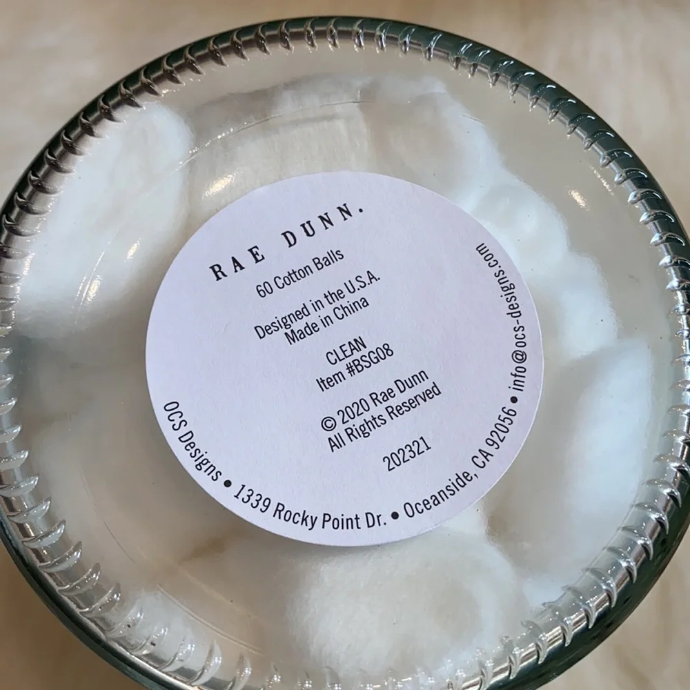 RAE DUNN cotton balls
